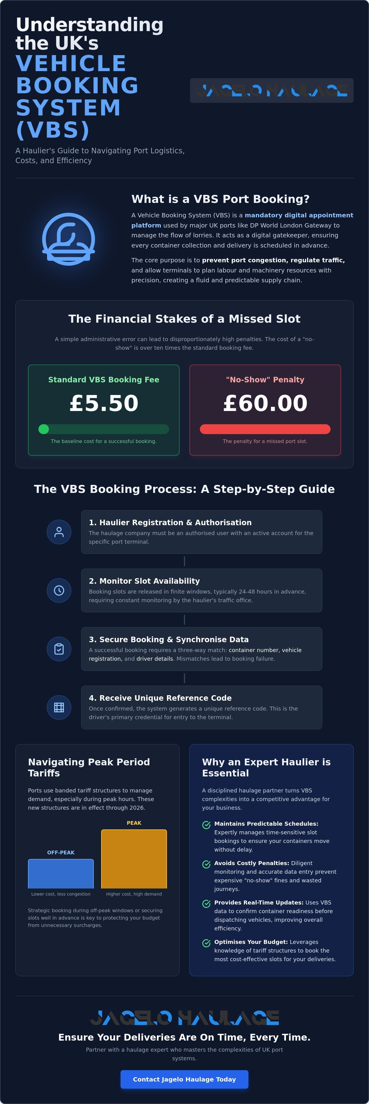 What is a VBS Port Booking? A Guide to UK Vehicle Booking Systems infographic